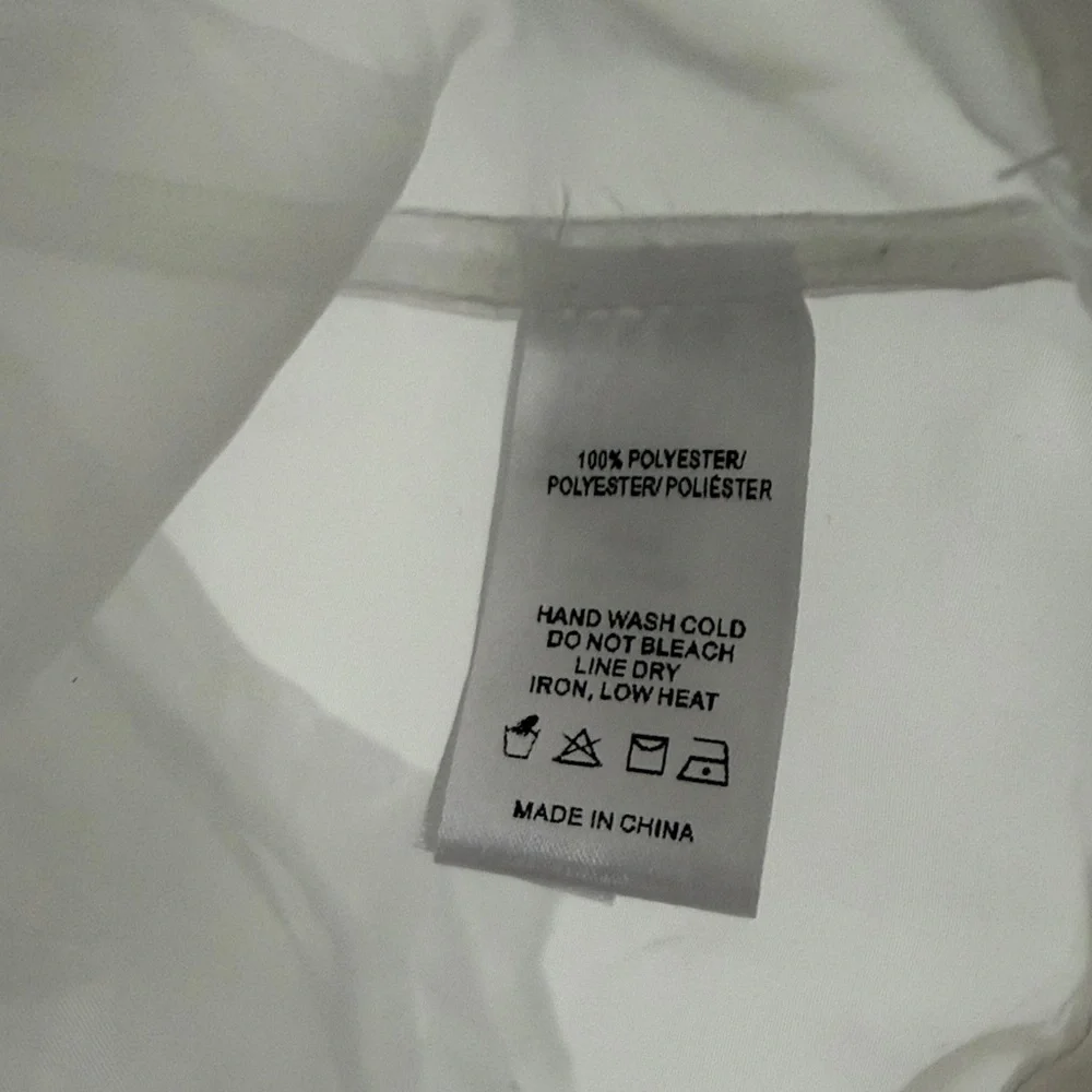 Anthropologie Sheer White Organza Pullover Hooded Top - Picture 10 of 10